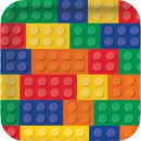 צלחות נייר גדולות לגו