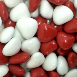 שוקולד עדשים לבבות אדום לבן 500 ג'