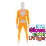 תחפושת מבוגר טוקסידו כתום זוהר M