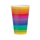 כוסות נייר חם/קר צבעי הקשת