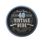 צלחות נייר קטנות גיל 40 האיש והאגדה