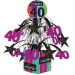 קישוט מרכז שולחן גיל 40 חיים שכאלה