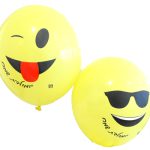 בלון לטקס - אימוג'י - יומולדת שמח 5 יח