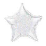 בלון הליום כסוף - כוכב נוצץ 56 ס"מ