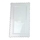 מגש פרחים מלבני קטן - לבן