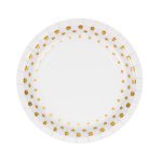 צלחות קטנות - נקודות זהב נוצצות "7