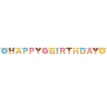 כרזת יומולדת שמח - מסיבת דונאטס