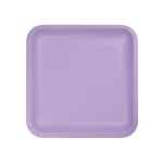 צלחות נייר קטנות מרובע לבנדר