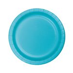 צלחות נייר קטנות עגול תכלת ברמודה