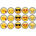 דף לקאפקייקס אימוג'י 1