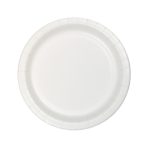 צלחות נייר קטנות עגול לבן