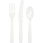 סט סכו"ם לבן