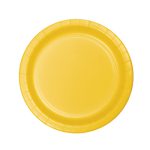 צלחות נייר קטנות עגול צהוב