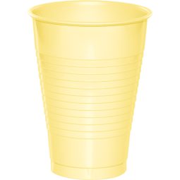 כוסות פלסטיק צהוב מימוסה