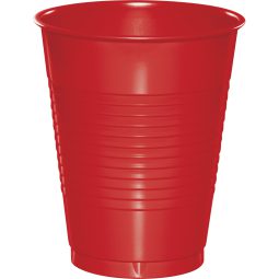 כוסות פלסטיק אדום קלאסי