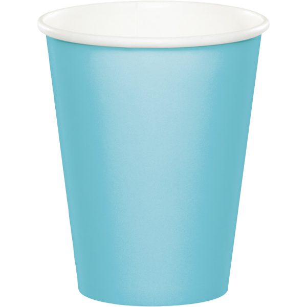 כוסות נייר חם/קר כחול פסטל