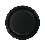 צלחות נייר קטנות עגול שחור