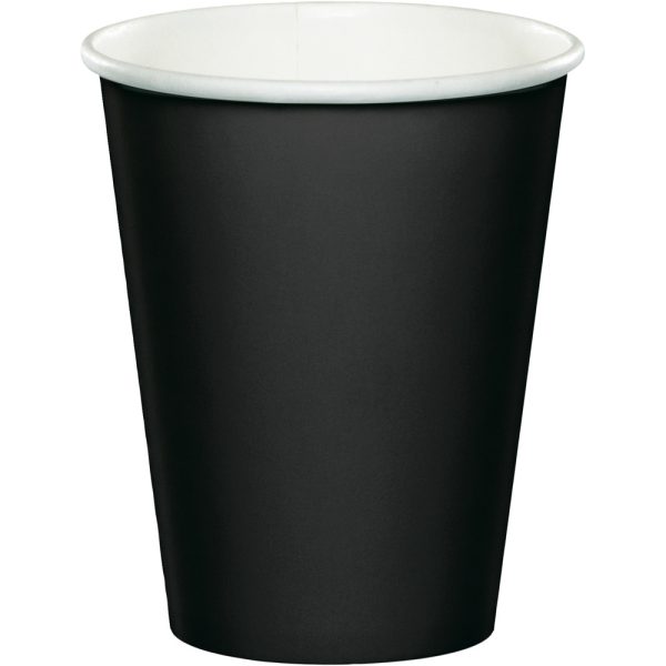 כוסות נייר חם/קר שחור