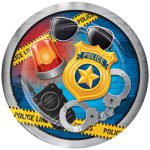 צלחות גדולות עצור! משטרה