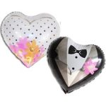 בלון הליום לבבות חתן כלה