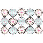 דף לקאפקייקס פלמינגו 1