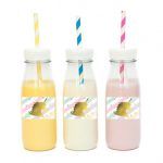 מדבקות מלבניות לעיצוב אגדת חד קרן