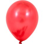 בלוני לטקס מטאלי אדום