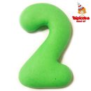 מספרים מבצק סוכר בצבעים- 2