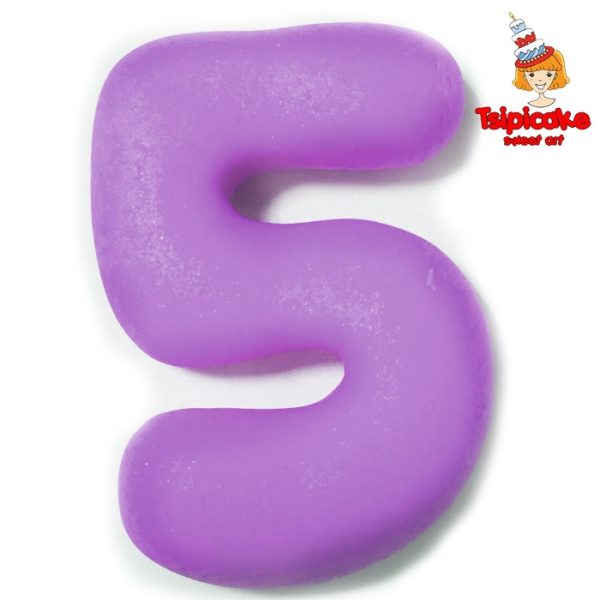מספרים מבצק סוכר בצבעים- 5