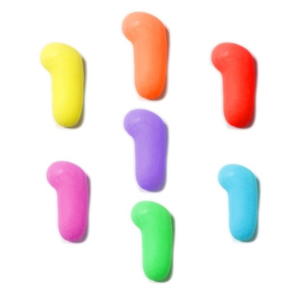 אותיות מבצק סוכר בצבעים- ו'