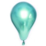 בלוני לטקס כרום טורקיז 5 יח'