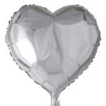 בלון הליום לב כסף