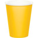 כוסות נייר חם/קר צהוב