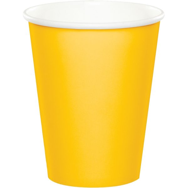 כוסות נייר חם/קר צהוב