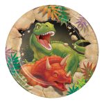 צלחות נייר קטנות דינוזאורים