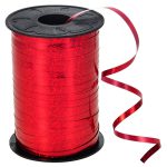 גליל סרט לבלונים - אדום מטאלי