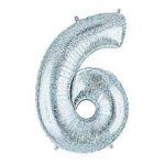 בלון מיילר כסף נוצץ לניפוח עצמי - 6