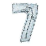 בלון מיילר כסף נוצץ לניפוח עצמי - 7