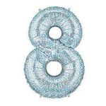 בלון מיילר כסף נוצץ לניפוח עצמי - 8