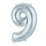 בלון מיילר כסף נוצץ לניפוח עצמי - 9