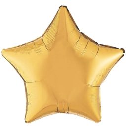 בלון הליום כוכב זהב - כרום