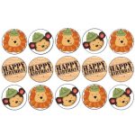 דף לקאפקייקס חברים בספארי 1