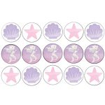 דף לקאפקייקס בת הים הקסומה 1