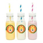 מדבקות עגולות לעיצוב חיות הג'ונגל