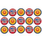 דף לקאפקייקס כבאית ההצלה 1