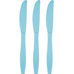 סכינים חד פעמיים - כחול פסטל 24 יח