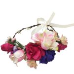 זר פרחים איכותי לראש - ורוד