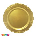 צלחות בינוניות וינטג' זהב