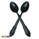 2 כפות הגשה וינטג' שחור