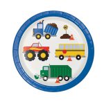 צלחות נייר קטנות כלי תחבורה